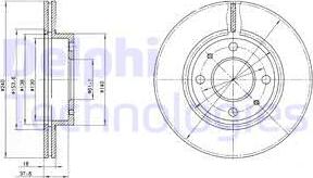 Delphi BG2565 - Brake Disc autospares.lv