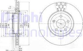 Delphi BG2512C - Brake Disc autospares.lv