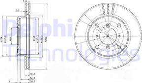 Delphi BG2583 - Brake Disc autospares.lv