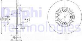 Delphi BG2533 - Brake Disc autospares.lv