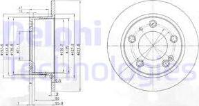 Delphi BG2528 - Brake Disc autospares.lv