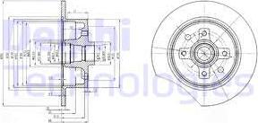 Delphi BG2571 - Brake Disc autospares.lv