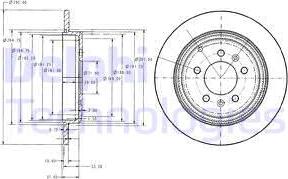 Delphi BG2573 - Brake Disc autospares.lv