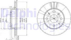 Delphi BG2656 - Brake Disc autospares.lv