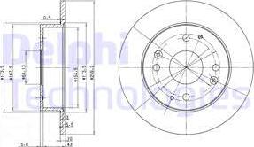 Delphi BG2666 - Brake Disc autospares.lv