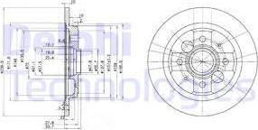 Delphi BG2667 - Brake Disc autospares.lv