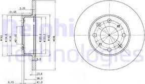 Delphi BG2616 - Brake Disc autospares.lv