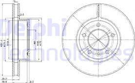 Delphi BG2613 - Brake Disc autospares.lv