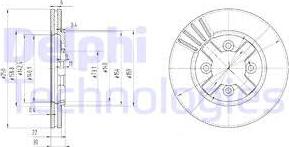 Delphi BG2685 - Brake Disc autospares.lv