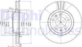 Delphi BG2688 - Brake Disc autospares.lv