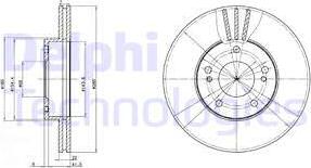 Delphi BG2682 - Brake Disc autospares.lv