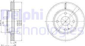 Delphi BG2629 - Brake Disc autospares.lv