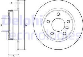 Delphi BG2624 - Brake Disc autospares.lv