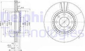 Delphi BG2625C - Brake Disc autospares.lv