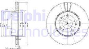 Delphi BG2677 - Brake Disc autospares.lv