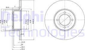 Delphi BG2069 - Brake Disc autospares.lv