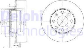 Delphi BG2149 - Brake Disc autospares.lv