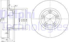 Delphi BG2159 - Brake Disc autospares.lv