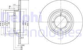 Delphi BG2114 - Brake Disc autospares.lv