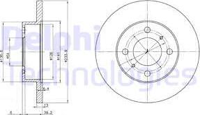 Delphi BG2809 - Brake Disc autospares.lv