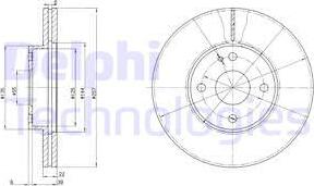 Delphi BG2804 - Brake Disc autospares.lv