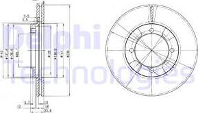 Delphi BG2808 - Brake Disc autospares.lv