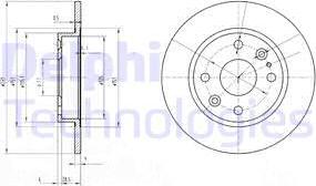 Delphi BG2803 - Brake Disc autospares.lv