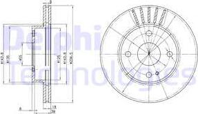 Delphi BG2802 - Brake Disc autospares.lv