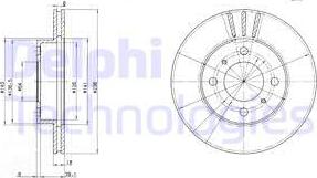 Delphi BG2810 - Brake Disc autospares.lv