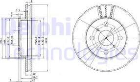 Delphi BG2835 - Brake Disc autospares.lv