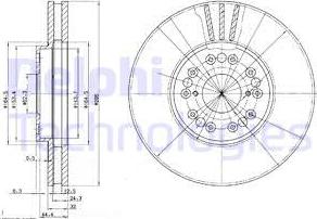 Delphi BG2829 - Brake Disc autospares.lv