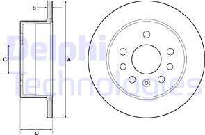 Delphi BG2879 - Brake Disc autospares.lv