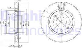 Delphi BG2871 - Brake Disc autospares.lv