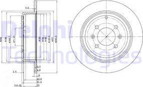 Delphi BG2873C - Brake Disc autospares.lv