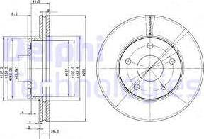 Delphi BG2346 - Brake Disc autospares.lv