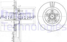 Delphi BG2342 - Brake Disc autospares.lv