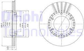 Delphi BG2365 - Brake Disc autospares.lv