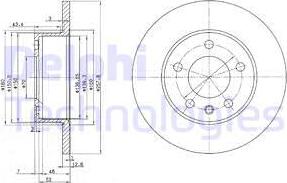 Delphi BG2380 - Brake Disc autospares.lv