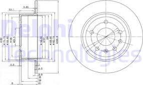 Delphi BG2381 - Brake Disc autospares.lv