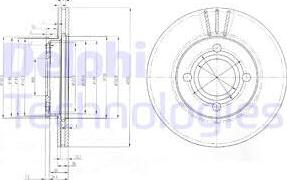 Delphi BG2333 - Brake Disc autospares.lv