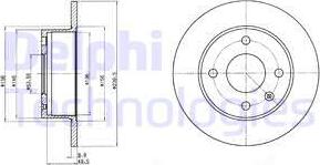 Delphi BG2376 - Brake Disc autospares.lv