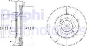 Delphi BG2290 - Brake Disc autospares.lv