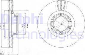 Delphi BG2284 - Brake Disc autospares.lv