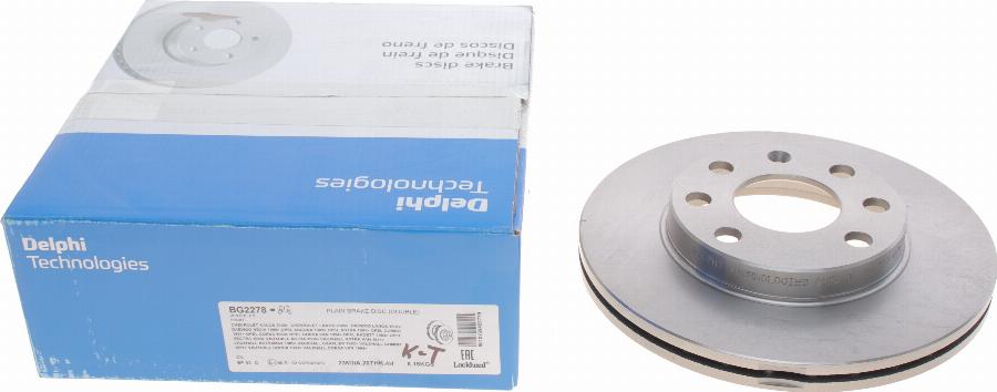 Delphi BG2278 - Brake Disc autospares.lv