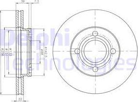 Delphi BG2272 - Brake Disc autospares.lv