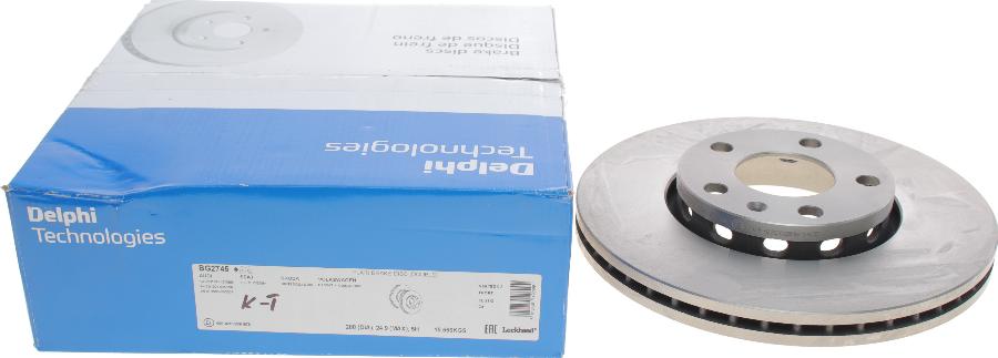 Delphi BG2745 - Brake Disc autospares.lv