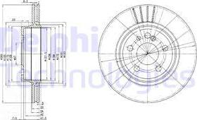 Delphi BG2740 - Brake Disc autospares.lv