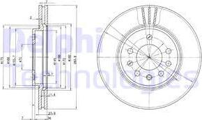 Delphi BG2750 - Brake Disc autospares.lv