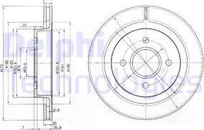 Delphi BG2758 - Brake Disc autospares.lv