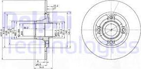 Delphi BG2702 - Brake Disc autospares.lv